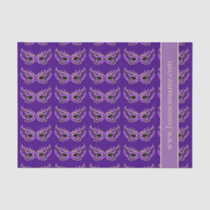 Paarse Masquerade maskers Tissuepapier