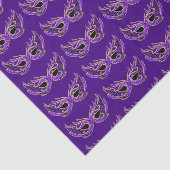 Paarse Masquerade maskers Tissuepapier (Detail)