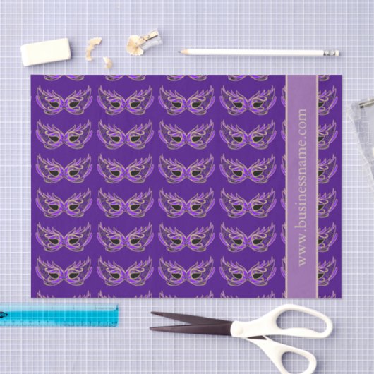 Paarse Masquerade maskers Tissuepapier (Craft)