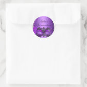 Paarse Masquerade Quinceanera Sticker (Tas)