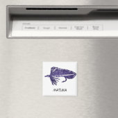 "Paarse Matuka" Flyfish Art Magnet (Insitu (Vaatwasser))