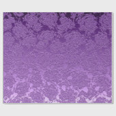 Paarse Mauve Color Floral Print Succulent Pattern Cadeaupapier (Vlak)