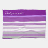 Paarse Mauve en White Theedoek (Horizontaal)