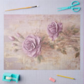  paarse mauve Engelse rozen barok stijl Tissuepapier (Craft)