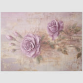  paarse mauve Engelse rozen barok stijl Tissuepapier (Voorkant)