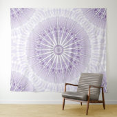 Paarse Mauve Geometric Mandala Wandkleed (In Situ (horizontaal))
