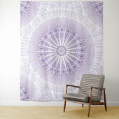 Paarse Mauve Geometric Mandala Wandkleed (In situ)