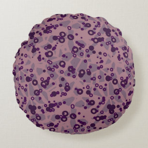 paarse mauve geometrisch rond kussen