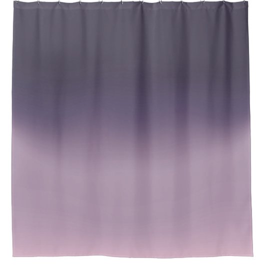 Paarse Mauve Ombre Elegant Gradient Douchegordijn (Voorkant)