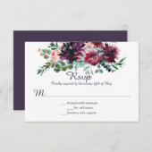 Paarse Mauve Roze Pruim Rood Violet Groen RSVP (Voorkant / Achterkant)