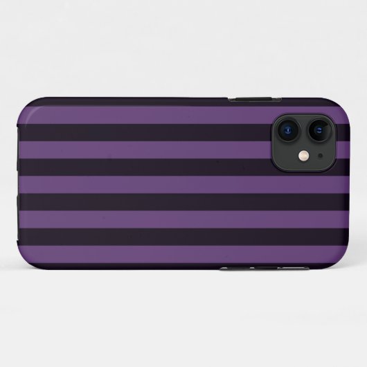Paarse Mauve Stripes Case-Mate iPhone Case (Achterkant (horizontaal))
