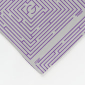 Paarse Maze Fleece Deken (Hoek)