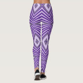 Paarse Maze Leggings (Achterkant)