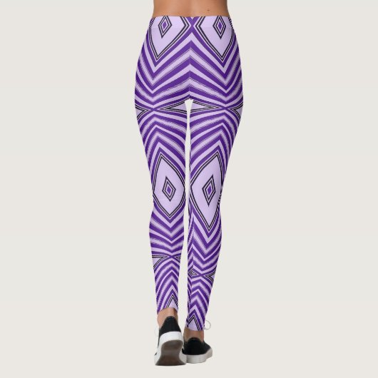 Paarse Maze Leggings (Achterkant)