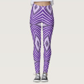 Paarse Maze Leggings (Voorkant)