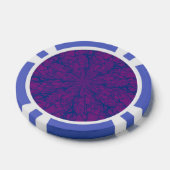 Paarse Maze Poker Chips (Enkel)
