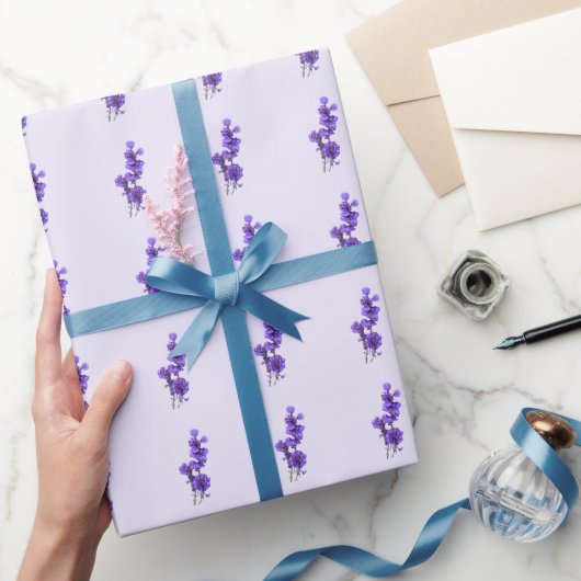 Paarse Mealycup Salie Bloem Cadeaupapier (Geschenken)