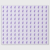 Paarse Mealycup Salie Bloem Cadeaupapier (Vlak)