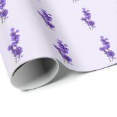 Paarse Mealycup Salie Bloem Cadeaupapier (Rol Hoek)