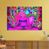 Paarse Meditatie Canvas Afdruk (Insitu (Woonkamer))