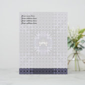 Paarse Meditatie Gepersonaliseerd Briefhoofd (Staand voorkant)