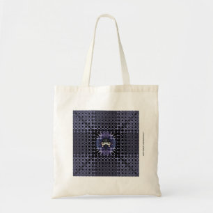 Paarse meditatie tote bag