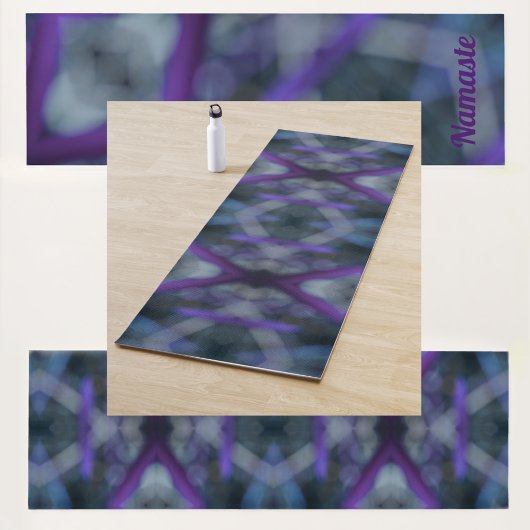 Paarse Medley Boho Chic dubbelzijdig afdrukken Yogamat