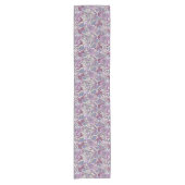 Paarse Meerkleurige Floral Paisley Korte Tafelloper (Voorkant)