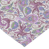 Paarse Meerkleurige Floral Paisley Korte Tafelloper (Hoek)