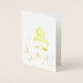 Paarse Meidenzonnebril Valentijnsdag Liefde  Folie Kaarten (Voorkant)