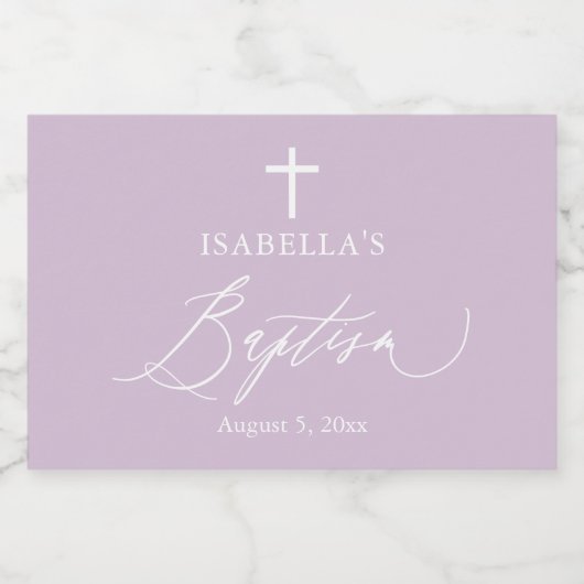 Paarse Meisje Dop Mini Mousserende Wijnfles Lab Sparkling Wijnetiket (Enkel label)