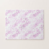 Paarse meisje met bloem legpuzzel (Horizontaal)