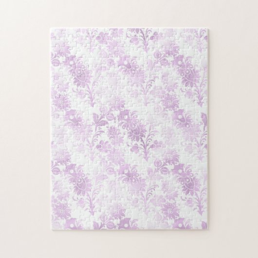 Paarse meisje met bloem legpuzzel (Verticaal)