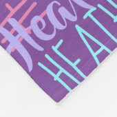 Paarse meisjes gepersonaliseerde aangepaste naam fleece deken (Hoek)