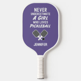 Paarse Meisje's Pickleball Paddle