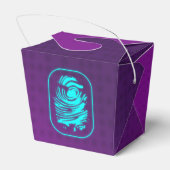 Paarse Meisjes Spion Party Favor Box Bedankdoosjes (Achterkant)