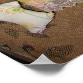 Paarse Meisjeskamer Lappenpop Kleurrijke Speelgoed Poster (Hoek)