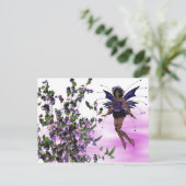 Paarse melk met Hummingvogels Briefkaart 2 (Staand voorkant)