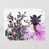 Paarse melk met Hummingvogels Briefkaart 2 (Voorkant / Achterkant)