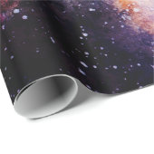 Paarse Melkweg Cadeaupapier (Rol Hoek)