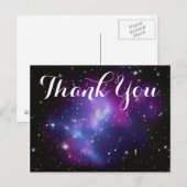 Paarse Melkweg Cluster Dank U Briefkaart (Voorkant / Achterkant)