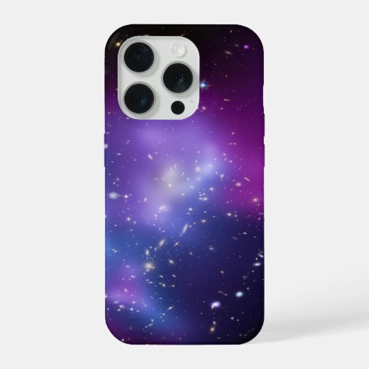 Paarse Melkweg Cluster Ruimte Afbeelding iPhone Hoesje (Achterkant)
