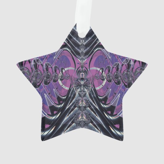 Paarse Melkweg Ornament (achterkant)