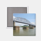 Paarse Mensen Bridge magneet (Voorkant / Achterkant)