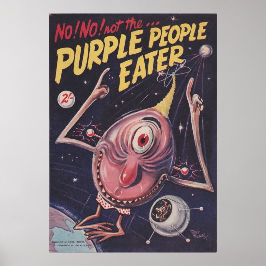  Paarse Mensen Eater Poster (Voorkant)