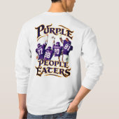 Paarse Mensen Eters Fan Ontwerp T-shirt (Achterkant)