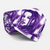 Paarse mensen portretteren originele kunst stropdas (Opgerold)