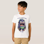 PAARSE MENSENEETSTER & KATTEN T-SHIRT (Voorkant volledig)