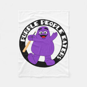 Paarse Mensenetende Softll Team - Denver Kerk M Fleece Deken