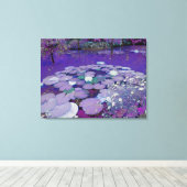 Paarse Meren Droom Canvas Afdruk (Insitu (Houten vloer))